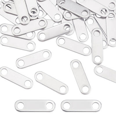 40Pcs 201 Stainless Steel Links Connectors
