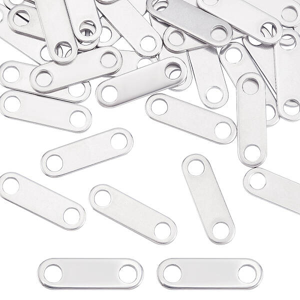 40Pcs 201 Stainless Steel Links Connectors