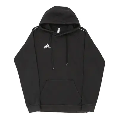 Adidas Hoodie - Small Black Cotton Blend