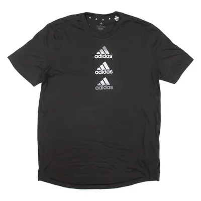 ADIDAS Mens T-Shirt Black M