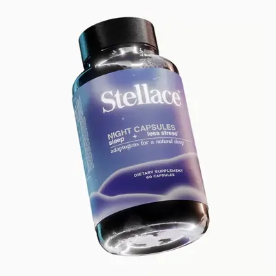 Stellace Night Capsules: Circadian Rhythm Reset Premium Sleep Supplement with Magnesium Glycinate, Passionflower & Bacopa - D...