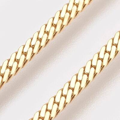 PVD Vacuum Plating Brass Chain Necklaces Making