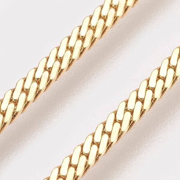 PVD Vacuum Plating Brass Chain Necklaces Making