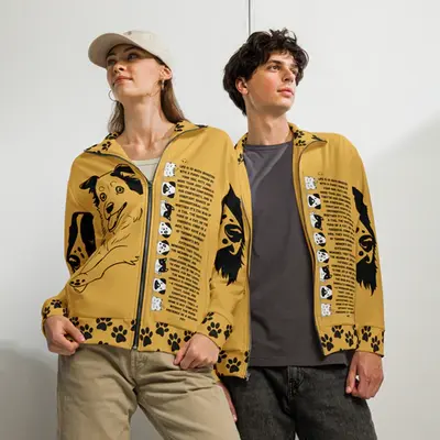 Celebrate Pet Love - Unisex Mustard Track Jacket