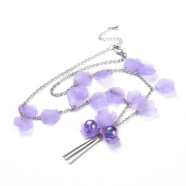 Acrylic Beads Pendant Necklaces
