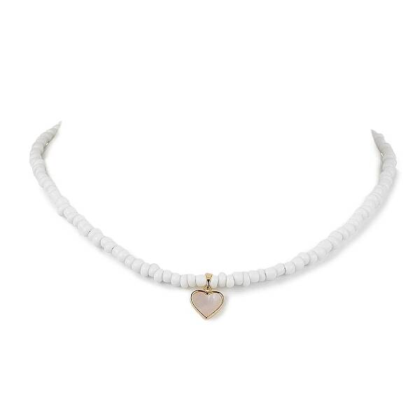 Bohemia Freshwater Shell Heart Pendant Necklaces