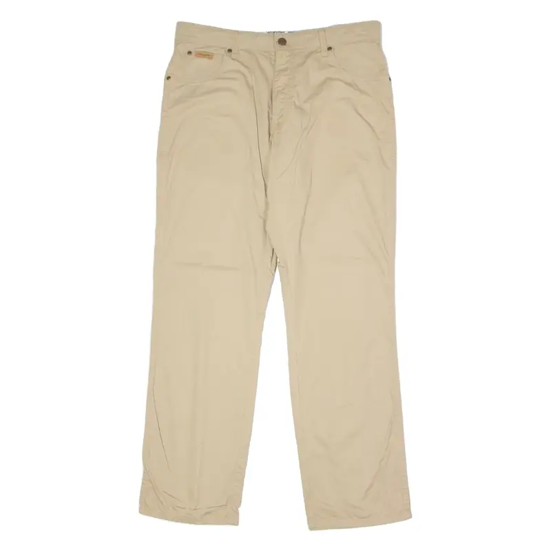 WRANGLER Texas Mens Trousers Beige Regular Straight W34 L30