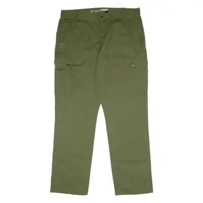 CARHARTT Double Knee Cargo Workwear Mens Trousers Green Relaxed Straight W40 L34