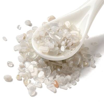 Natural White Moonstone Beads
