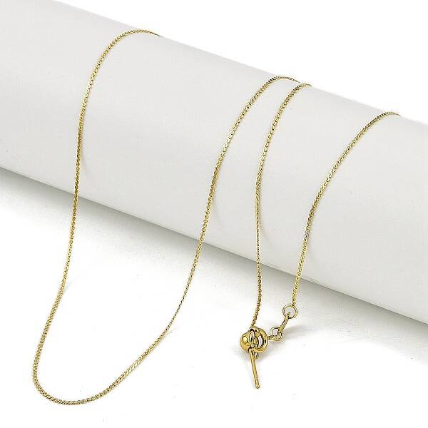 Ion Plating(IP) 304 Stainless Steel Serpentine Chains Necklaces