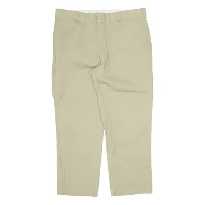 DICKIES 874 Workwear Trousers Beige Regular Straight Mens W40 L29