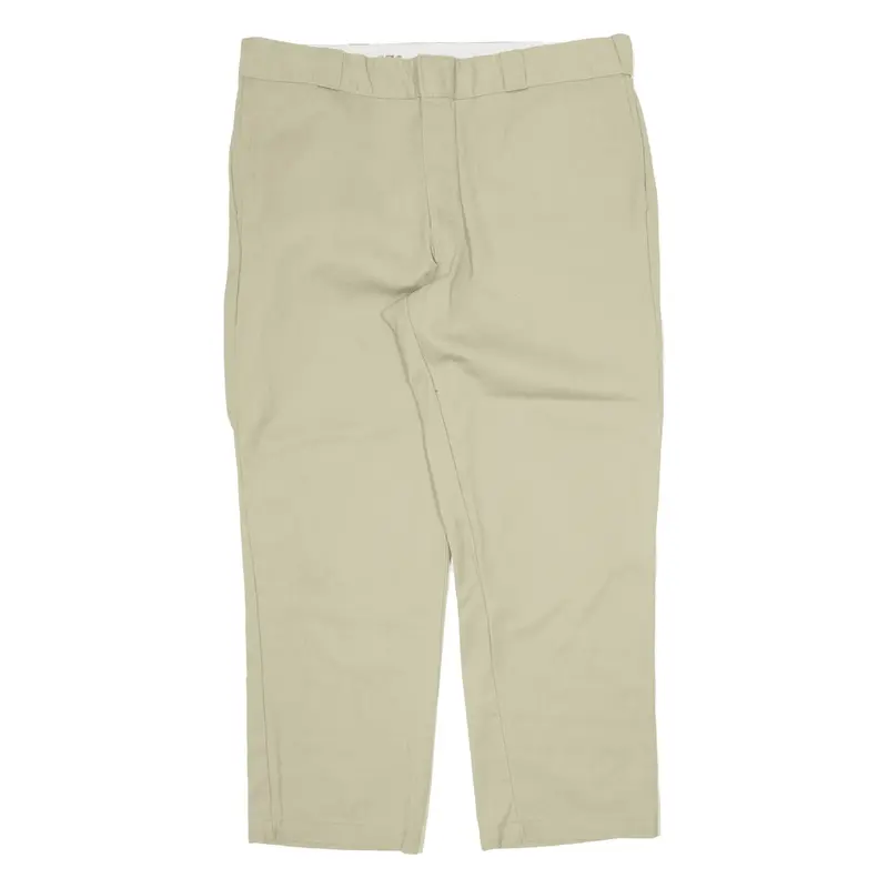 DICKIES 874 Workwear Trousers Beige Regular Straight Mens W40 L29