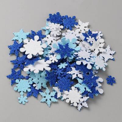 200 Pcs EVA Glitter Powder Stickers