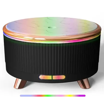 Ultrasonic Aromatherapy Diffuser, 500ml Capacity Flavored Air Diffuser, 7 Colors Changing Air Desktop Humidifier, Essential O...