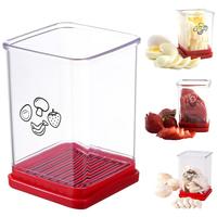 Multifunctional Fruit & Egg Slicer, 1 Count Stainless Steel Strawberry Cutter, Household Vegetable Slicing Cup for Home Kitch...