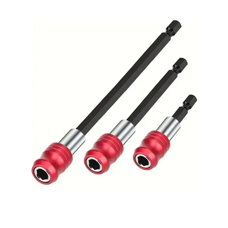 Quick Release Magnetic Drill Bit Holder Kit, 1/4 Inch Hexagon Screwdriver Bit Holder, Retractable Magnetic Extension Socket A...