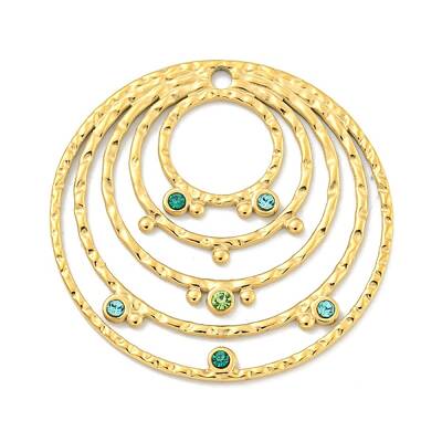 Real 18K Gold Plated PVD Vacuum Plating 304 Stainless Steel Pendants