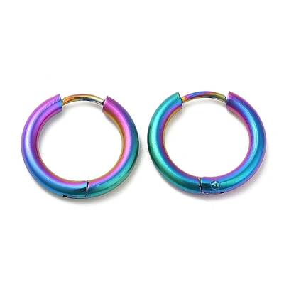 Ion Plating(IP) Titanium Alloy Huggie Hoop Earrings for Women