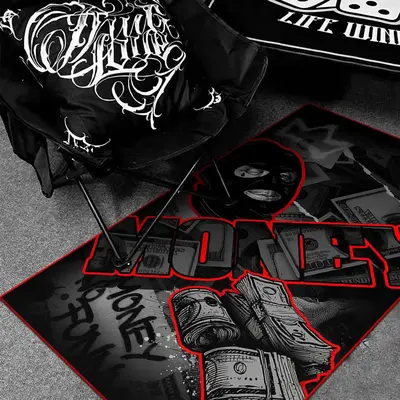 Robber Pattern Non-slip Floor Mat, 1 Count Retro Soft Comfortable Floor Carpet, Washable Area Rug for Home Living Room Bedroo...