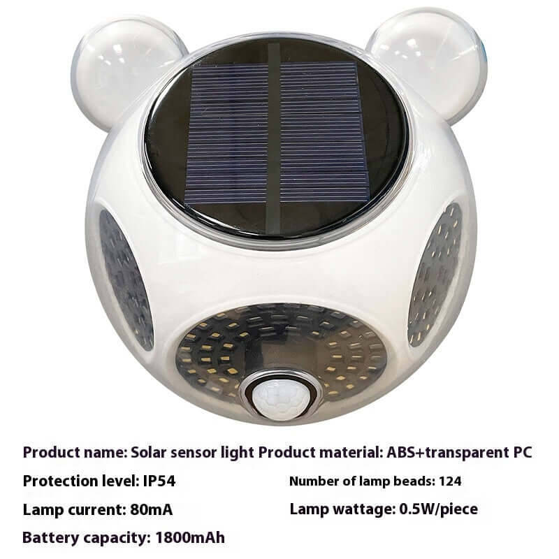 Magnetic Waterproof Solar Outdoor Courtyard Lighting Wall Lamp | Specification Classification: White 100 LED Lamp Beads