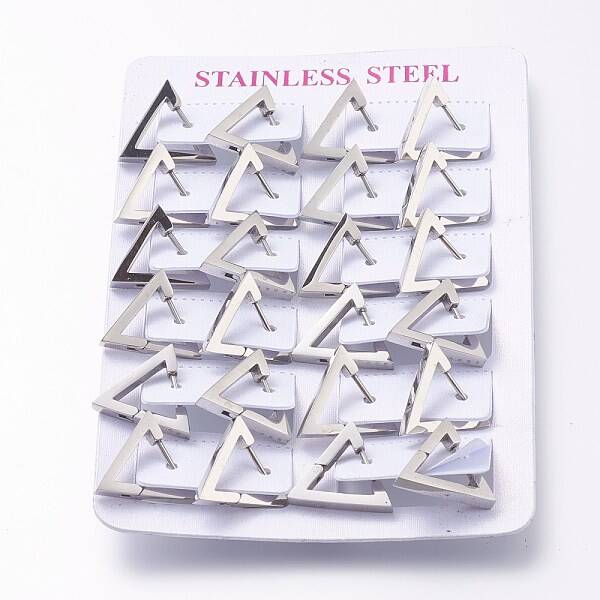 Tarnish Resistant 304 Stainless Steel Huggie Hoop Earrings