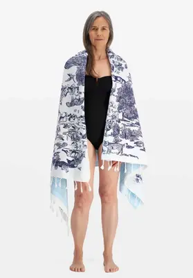 Scarf Fouta 100 Reverie Fo17rev00 Blanc-White | Color: BLANC WHITE | Size: U