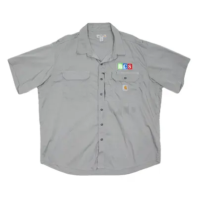 CARHARTT Bcs Mens Worker Shirt Grey 2XL