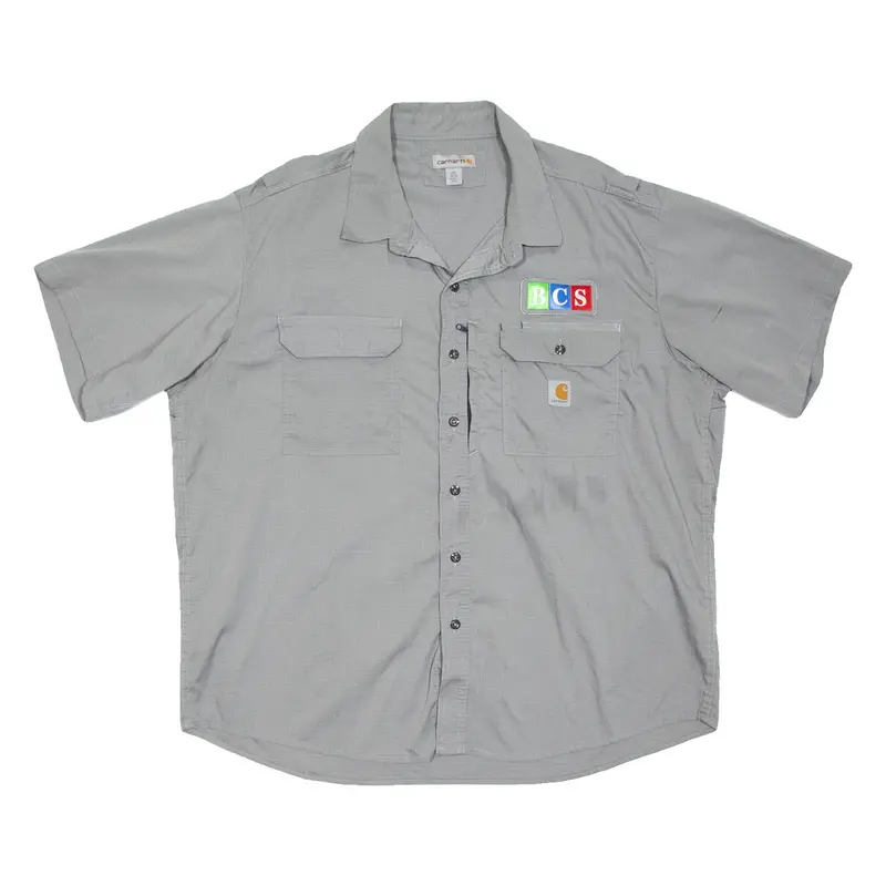 CARHARTT Bcs Mens Worker Shirt Grey 2XL