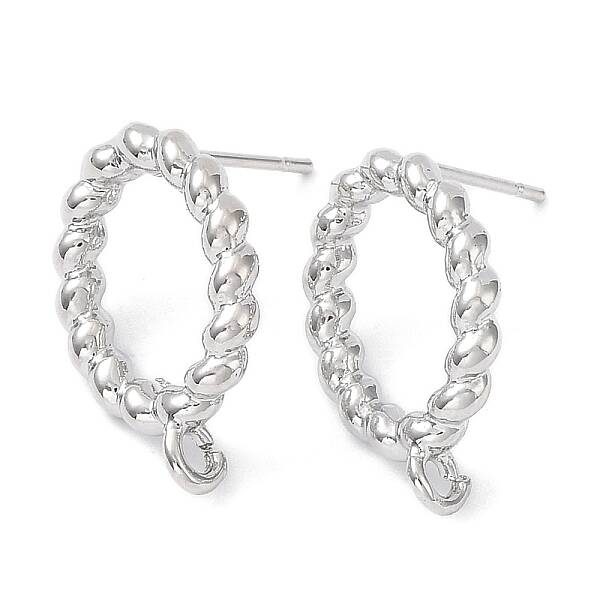 Brass Stud Earring Finding