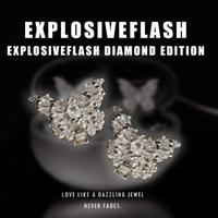 Rhinestone Clip-on Earbud Accessories, DIY Decoration for Wireless stereo ear headphone, Sparkling Button Headset Drill Buckl...