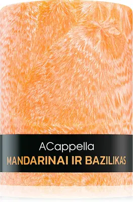 ACappella Mandarin and Basil scented candle 80g