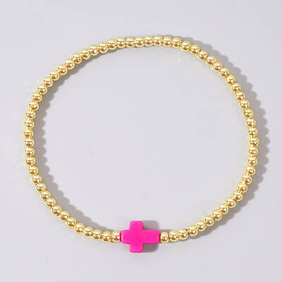 Brass Bead Stretch Bracelets for Women