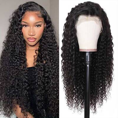13x6 HD Undetectable Lace Frontal Wigs Deep Wave Natural Color Hair
