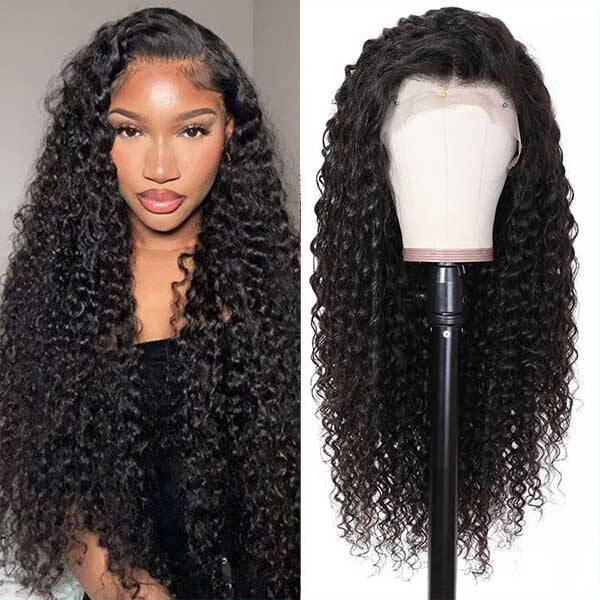 13x6 HD Undetectable Lace Frontal Wigs Deep Wave Natural Color Hair