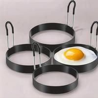 Stainless Steel Egg Ring with Silicone Handle, 1 Count Non-stick Round Egg Ring, Egg Cooking Ring, Kitchen Utensils & Gadgets...