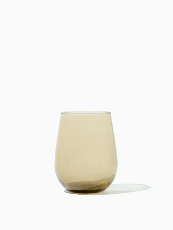RESERVE 16oz Stemless Wine Color Series Tritan Copolyester Glass Smoke | Size: 24 Pack | Style: Printed
