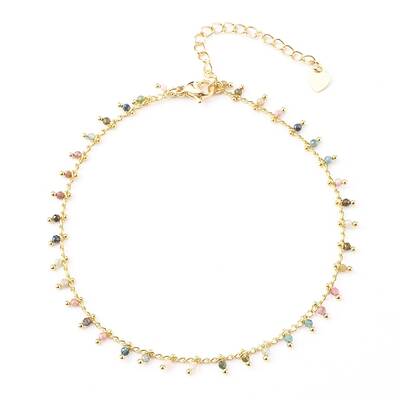 Natural Tourmaline Charm Bracelets