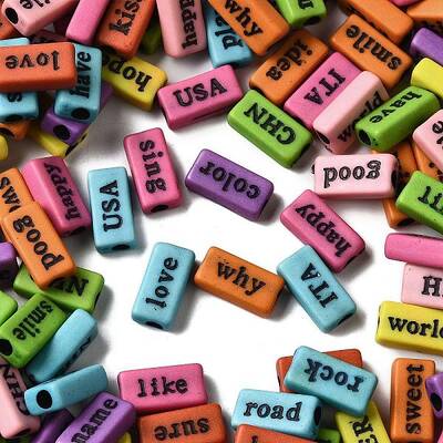 Opaque Acrylic Beads