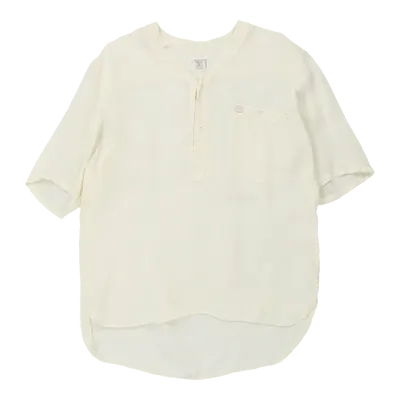 Valentino Blouse - Large Cream Linen | Size: large