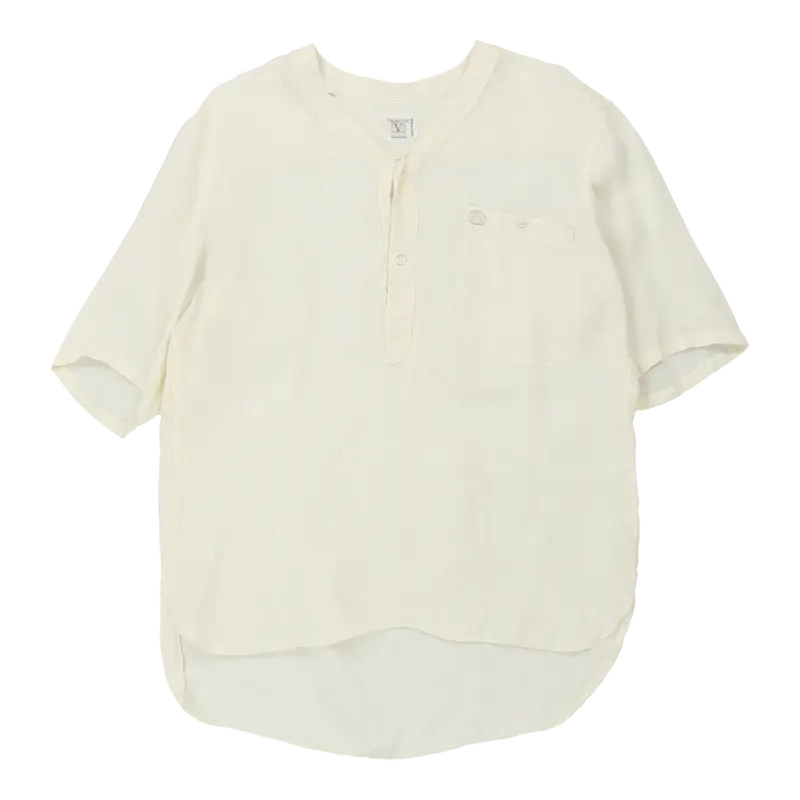 Valentino Blouse - Large Cream Linen | Size: large