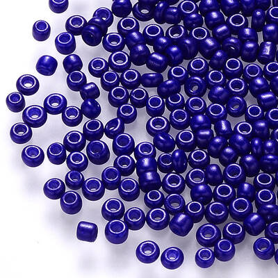 6/0 Baking Paint Glass Round Seed Beads