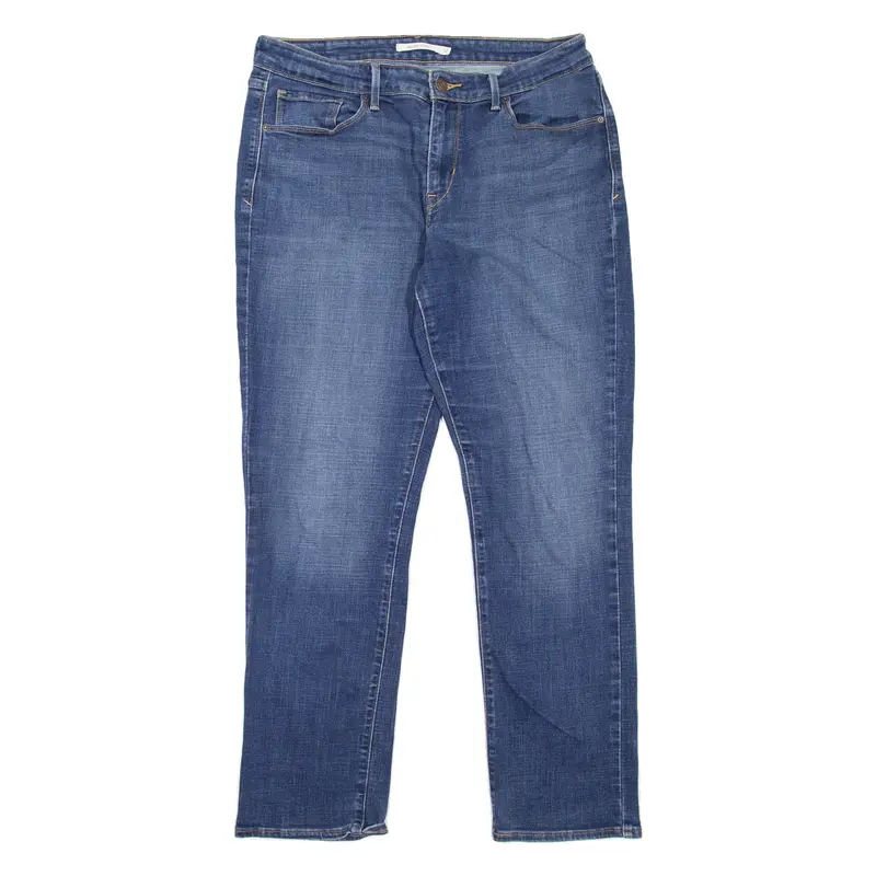 LEVI'S Mid Rise Womens Jeans Blue Slim Skinny Stone Wash W31 L30