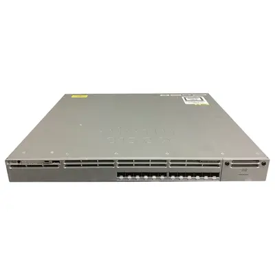 WS-C3850-12XS-E= Cisco Catalyst 3850 Series 12-Ports SFP+ 10GBase-X USB Manageable Layer3 Rack-mountable 1U Switch with IP Se...