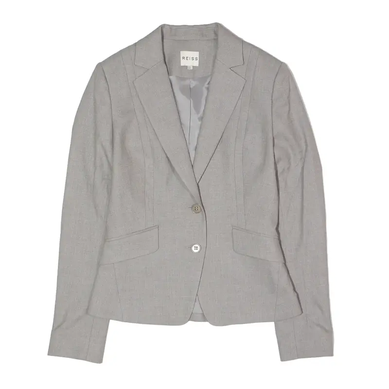 REISS Blazer Jacket Grey Womens UK 6