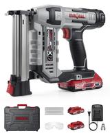 Electric Nail Gun, LINKNAL Cordless Brad Nailer Battery Powered,18 Gauge, 2×20V MAX Li-ion Batteries, Charger and 1000 Nails...