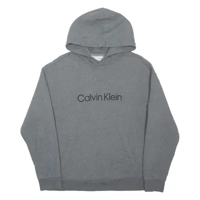 CALVIN KLEIN Mens Grey Hoodie XS
