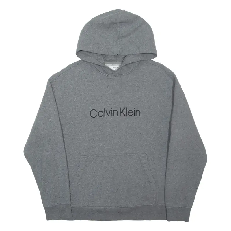 CALVIN KLEIN Mens Grey Hoodie XS