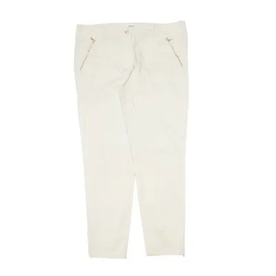 MOSCHINO Cheap and Chic Trousers Cream Regular Skinny Womens W34 L30