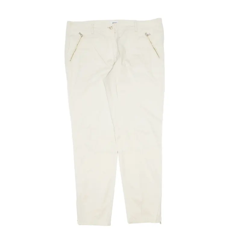 MOSCHINO Cheap and Chic Trousers Cream Regular Skinny Womens W34 L30