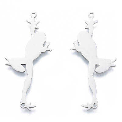 Non-Tarnish 201 Stainless Steel Connector Charms